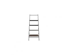 Etagère escalier 4 plateaux 65x41x177 cm en métal et bois
