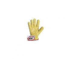 Gant anti chaleur singer taille 10 cuir tout fleur bovin jaune double molleton
