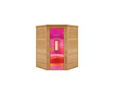 Sauna infrarouge angulaire multiwave 3c - holl's - 3/4 places