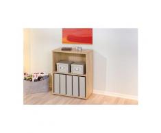 Petite étagère bibliothèque rayonnage meuble de salle de bain ou de bureau chêne