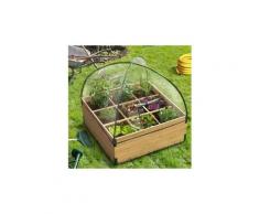 Carré potager avec composteur intégré et housse serre chassis