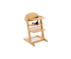Chaise évolutive bébé bois massif clair bruno
