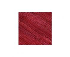 Icaverne - sets de table stylé napperons 6 pcs chindi plain bordeaux 30 x 45 cm coton