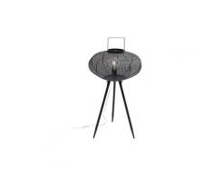 Lampadaire lampion noir 75cm kare design