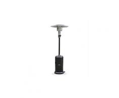 Chauffage d'extérieur à gaz, parasol chauffant de terrasse finland 12,5kw noir avec roulettes