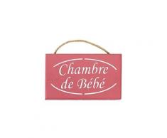 Plaque de porte chambre de bébé - rose poudre