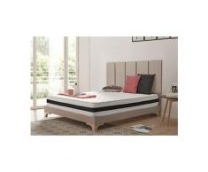 Matelas aloe memory 80x200 cm à mémoire de forme viscotex® - mouse hr blue latex® - 21 cm