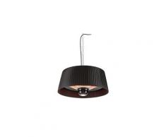 Venice heat chauffage de terrasse suspendu infrarouge puissances 800 / 1000 / 1800w télécommande look rétro noir