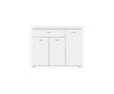 Buffet - bahut - enfilade dixi buffet bas contemporain blanc - l 90 cm