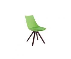 Esthetique chaise de salle à manger, de cuisine, de salon banjul cuir synthetique cappuccino carré