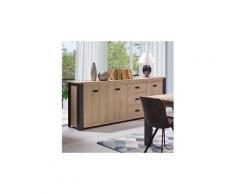Enfilade 225 cm contemporain couleur bois melany