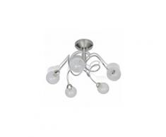 Icaverne - plafonniers sublime plafonnier avec abat-jour rond 5 ampules g9