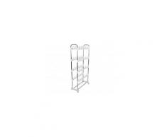 Etagère à chaussures sur roulettes rangement pour 48 paires blanc med05037