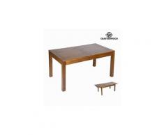 Table de salle à manger bois mindi (140 x 90 x 78 cm) - collection be yourself by craftenwood