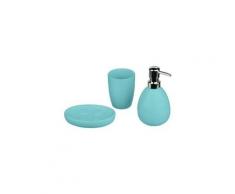 Set de 3 accessoires salle de bain sun vert d'eau