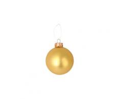 Icaverne boule de noel - decoration de sapin set de 19 boules de noël en verre avec 1 cimier - ø 6 / 5 cm - ø 6 x h 27 cm - or