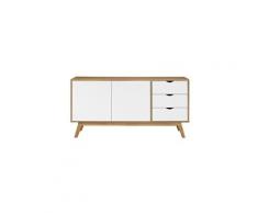 Buffet scandinave blanc et bois clair neela - miliboo & stéphane plaza