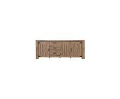 Campagne enfilade classique decor ton bois - l 219,5 cm