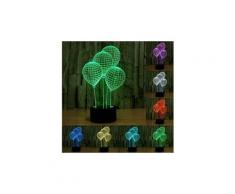 Lampe de décoration maison 3d ballon gonflable ampoules led 7 couleurs tactile usb 5v - yonis