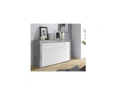 Buffet - bahut - enfilade zumba buffet 3 tiroirs 3 portes - 135,4 x 87,1 x 41 cm