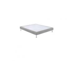Sommier bultex tapissier gris confort médium 3 zones 90x200