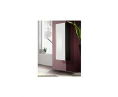 Vitrine murale design "fly i" 126cm blanc & noir