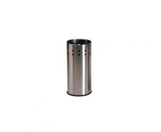 Porte parapluie en métal chromé - l 23.5 x l 23.5 x h 50 cm -pegane-