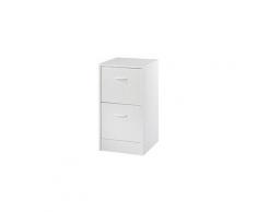 Classeurs à tiroirs dossiers suspendus hauteur 76 cm - blanc