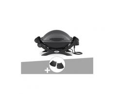Barbecue électrique weber q 1400 + plan travail