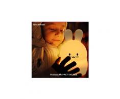 Lampe de chevet pour enfant avec capteur de lumière tactile de couleur de lapin led de couleur de la lumière led 9 enfants cadeau de bébé