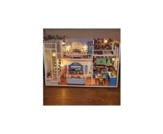 3d en bois bricolage maison miniature meubles led maison puzzle décorer des cadeaux créatifs jouets éducatifs