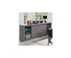 Enfilade 220 cm contemporaine couleur bois nathan