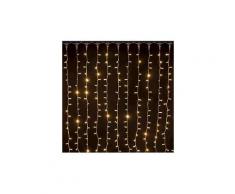 Rideau lumineux raccordable noël ixia - 2 x 1,5 mètres - blanc chaud