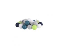 Guirlande boule lumineuse 15 led déco scandinave diamètre 3,5cm so fresh