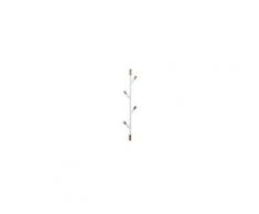 Porte-manteau mural design fuse - l. 12 x h. 60 cm - blanc