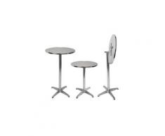 Table haute bar bistrot jardin balcon hauteur réglable tab04006