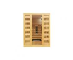 Sauna infrarouge 3/4 places valens - l150 x l110 x h190cm - 2100w