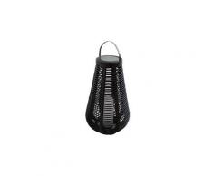 Lampion d'exterieur - lanterne d'exterieur lanterne tressée en plastique ø38 x h60 cm - noir