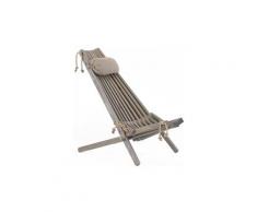 Chilienne bois ecochair (coussin offert) pin gris