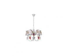 Lampe suspension enfant "birdy" multicolore