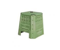 Composteur de jardin 80 x 80 x h82 cm en plastique 380 l compost eco déchets