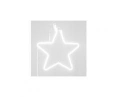 Lampe néon forme étoile - 29,5 x 9,5 x 1,3 cm -pegane-