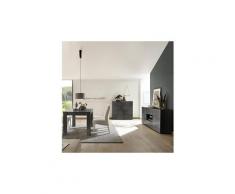 Salle a manger buffet 180 cm gris laqué design nerina 2