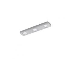 Réglette à piles 12 led argentée baliola 94685