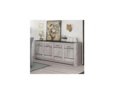 Enfilade 220 cm moderne couleur chêne gris angus