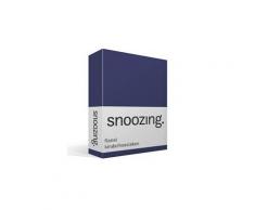 Snoozing drap-housse enfant en flanelle - flanelle 100% coton gratté - berceau (40x80 cm) - bleu