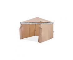 Tonnelle - gloriette - barnum - accessoire de tonnelle - accessoire de gloriette - accessoire de barnum tonnelle de jardin lagoon - 3 x 3 m - beige