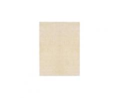 Tapis à poils longs 80 x 150 cm crème