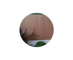 Canisse en pvc effet teck double face 1.8 x 3 m