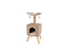 Arbre à gratter pour chat scandi beige 43,5x40x54,5 cm 560554